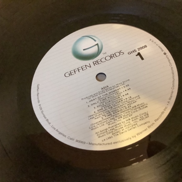 ASIA Vinyl Record Album 1982 Geffen Records GHS 2008 - Picture 4 of 6
